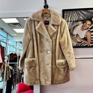Tan Faux Fur Teddy Coat
